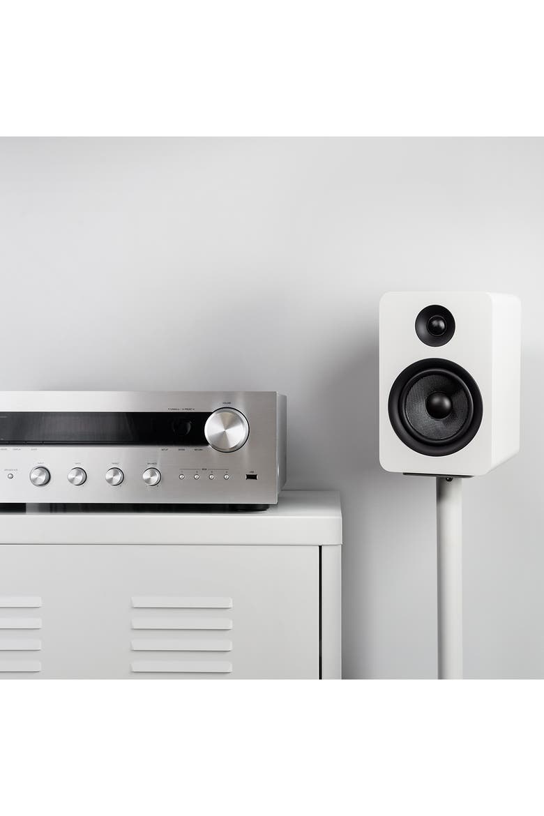 SP26PL 26" Bookshelf Speaker Stands with Rotating Top Plates and Cable Management - Pair, Alternate, color, White