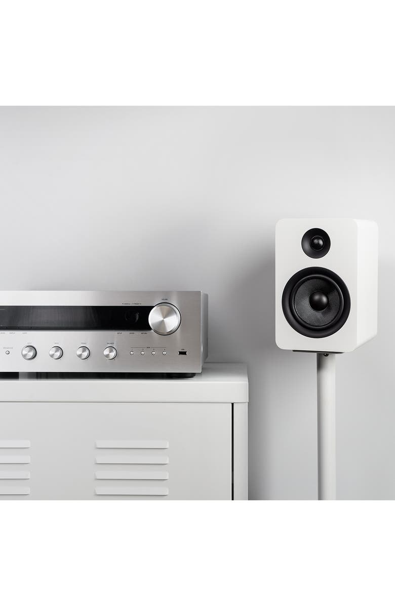 Kanto SP26PL 26" Bookshelf Speaker Stands with Rotating Top Plates and Cable Management - Pair, Alternate, color, White