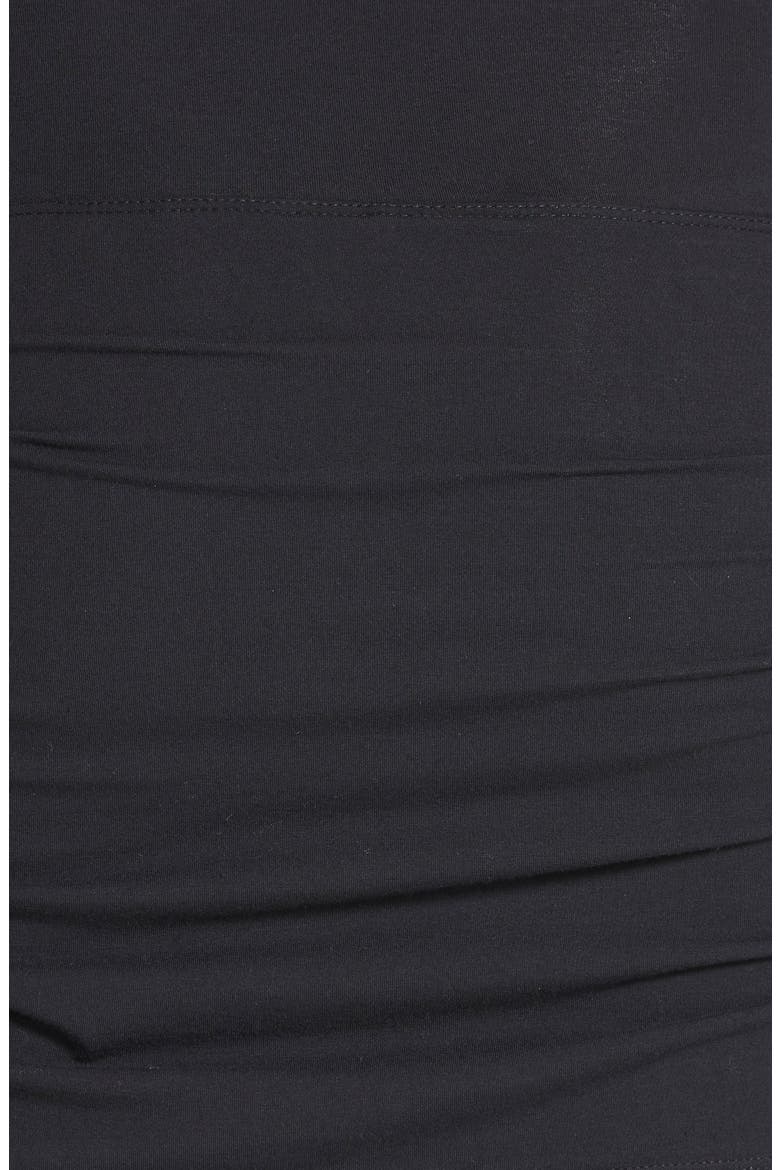Lyssé Ruched Skirt Control Top Crop Leggings, Alternate, color, BLACK