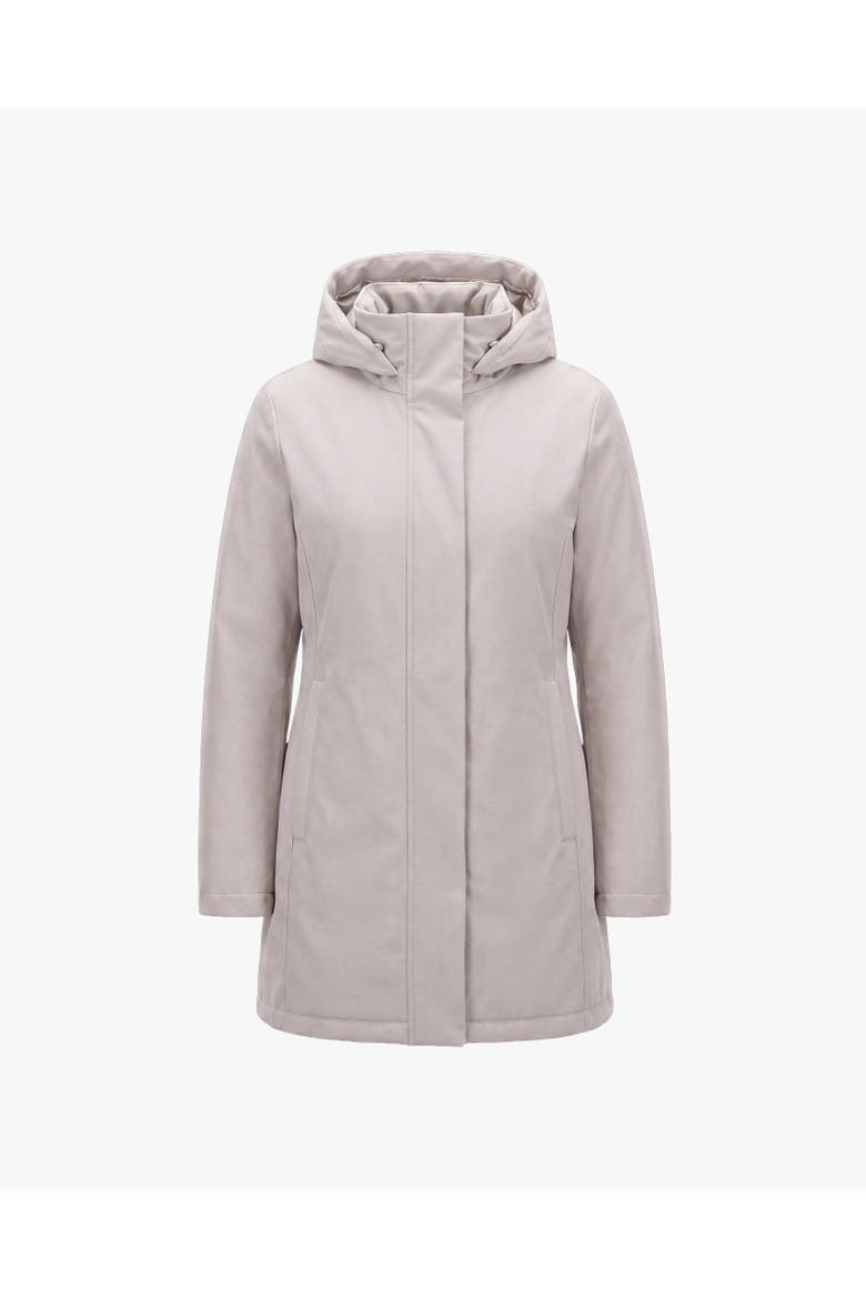 GENIA | Hooded Down Winter Jacket, Main, color, Oatmeal