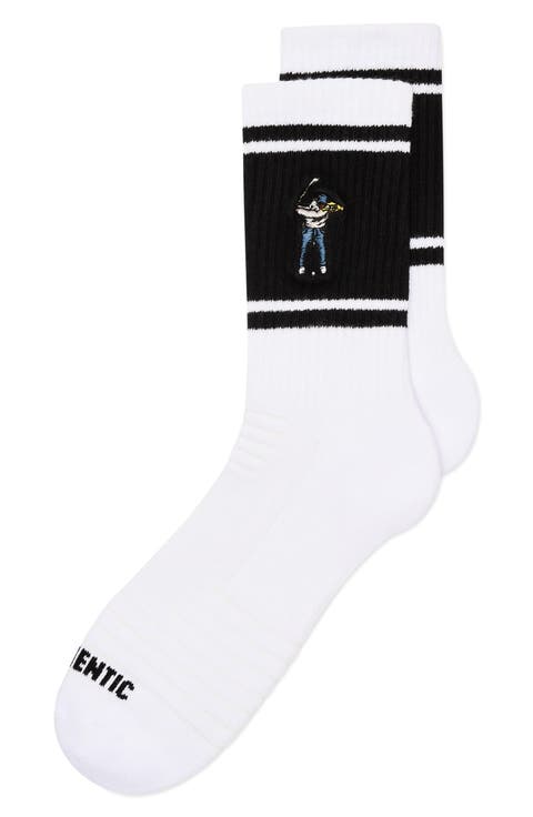 Retro Striped Calf Socks