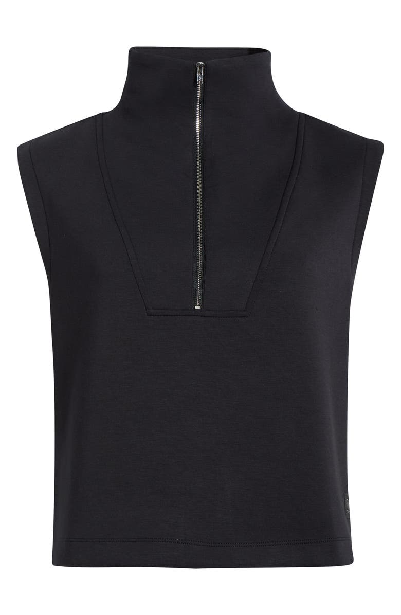 MPG Dreamweave<sup>™</sup> Sleeveless Half Zip Mock Neck Top, Main, color, Black