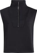 MPG Dreamweave™ Sleeveless Half Zip Mock Neck Top