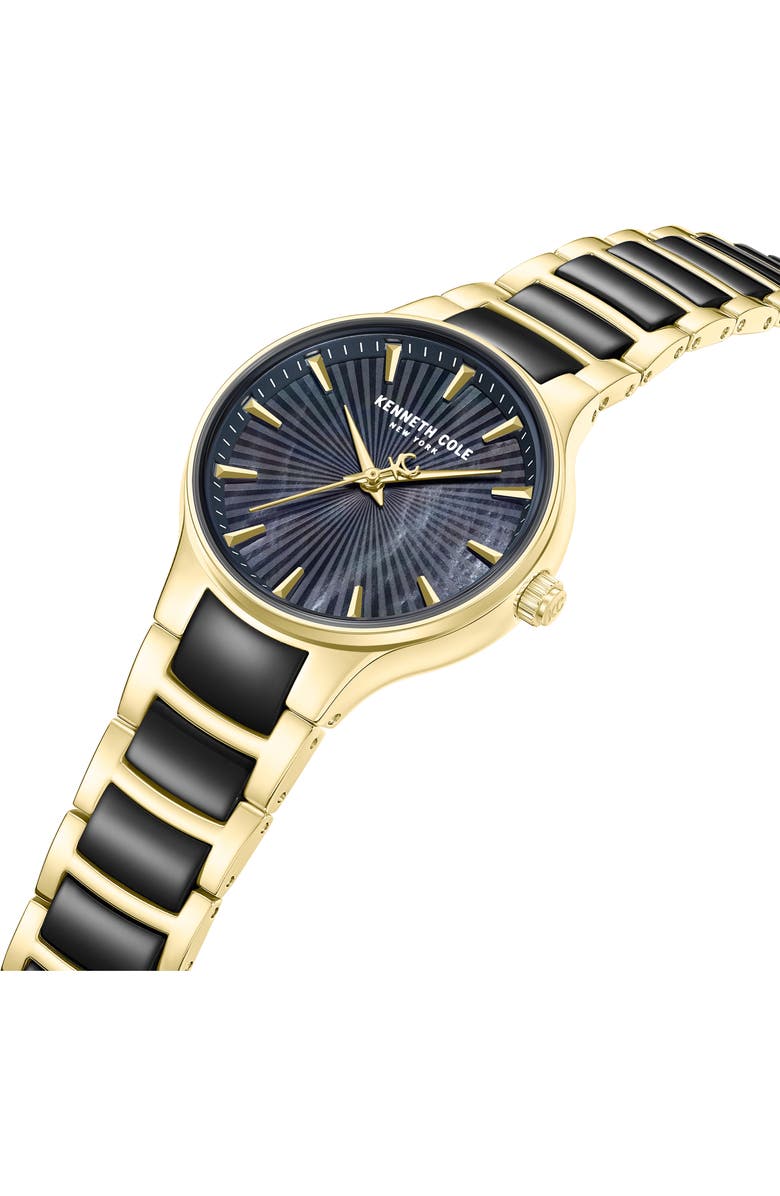 Kenneth Cole New York Monroe Bracelet Watch, 34mm, Alternate, color, Blue/ Gold