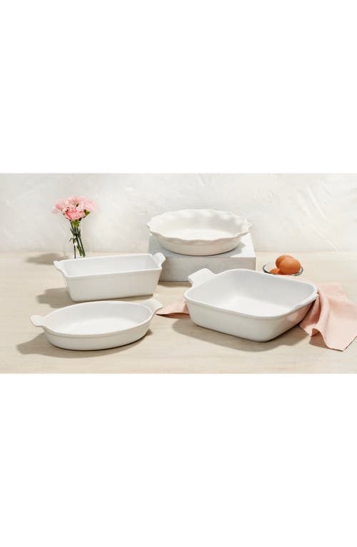 Le Creuset Stoneware 4-pc. Heritage Bakeware Essentials Set In White
