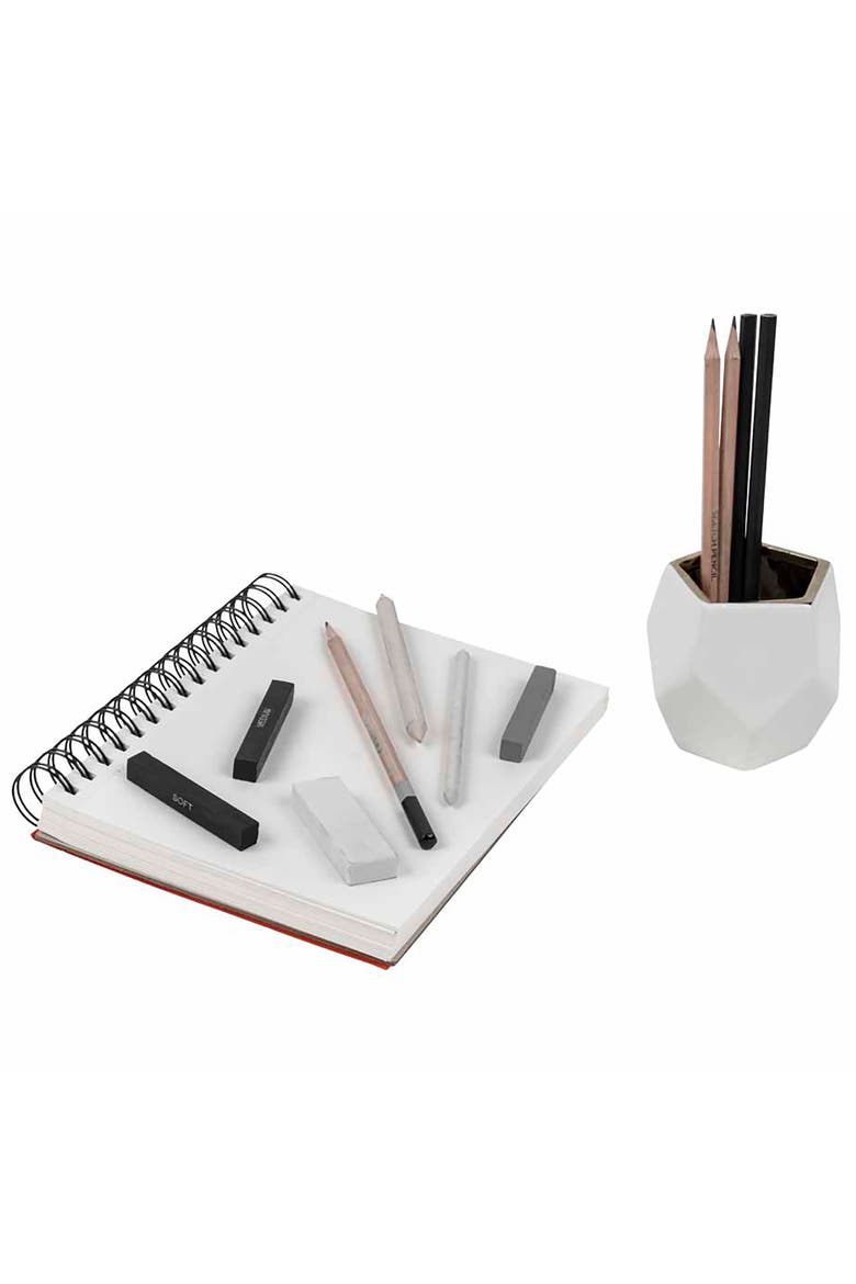 Beginners Sketch & Draw Set 18Pc, Alternate, color, Multicolored