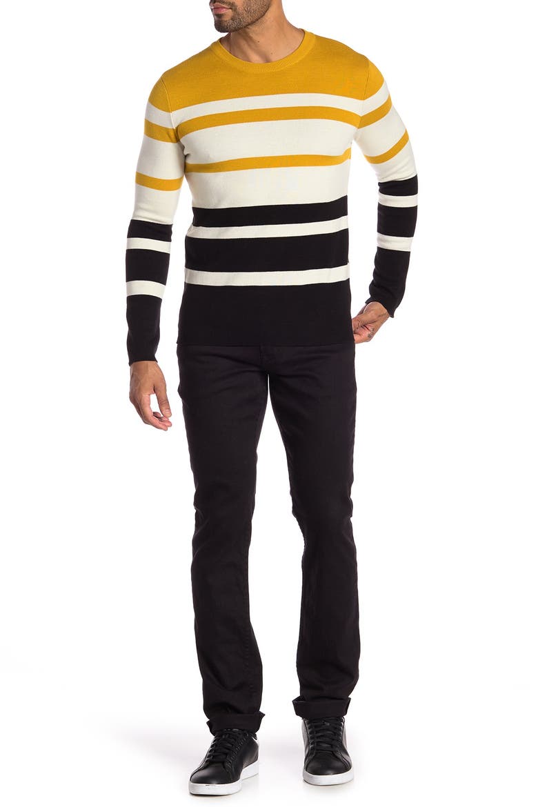 Blake Slim Straight Jeans, Alternate, color, BLACK