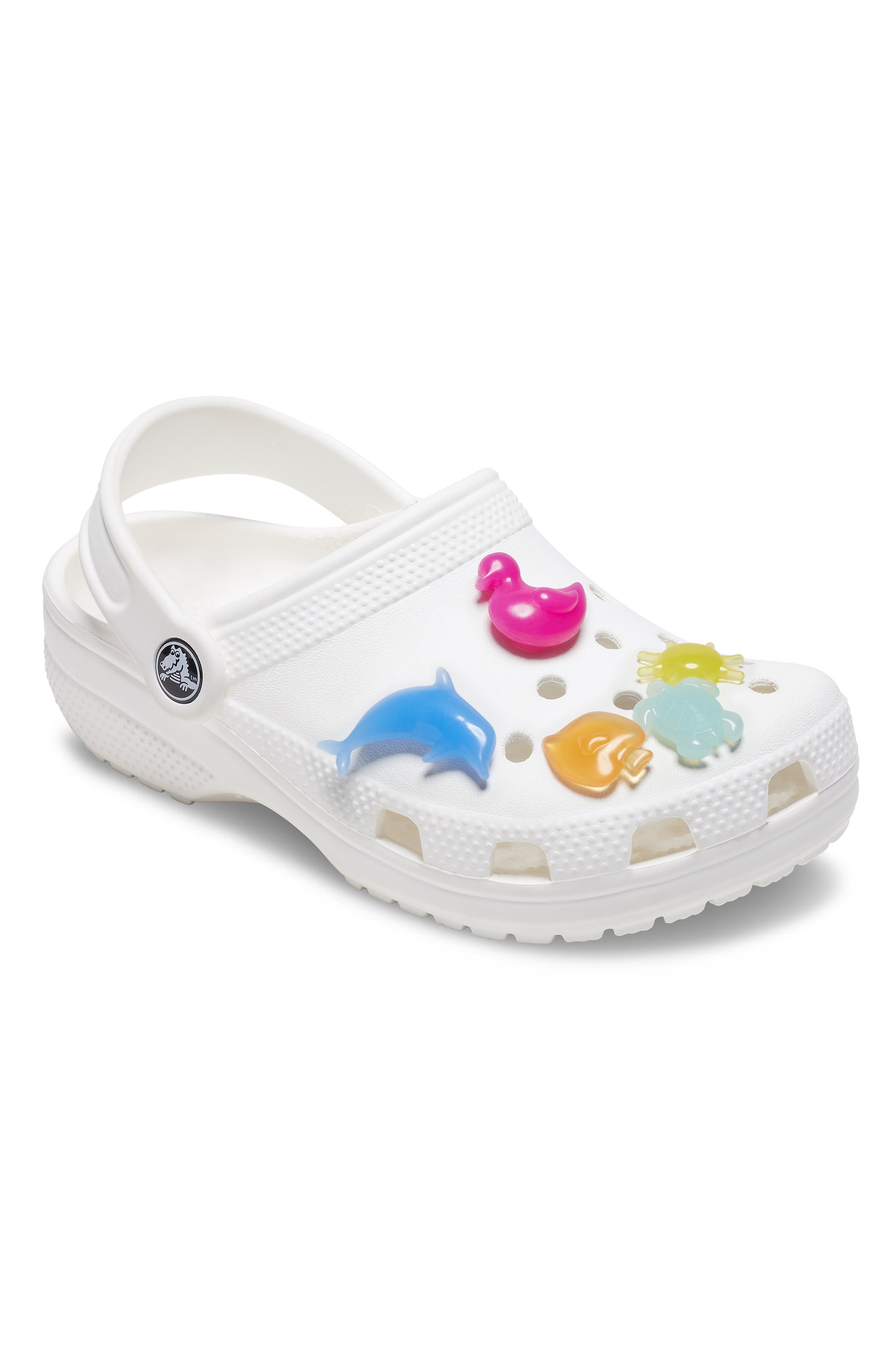 Kids' Assorted 5-Pack Summer Shapes CROCS Shoe Charms, Alternate, color, WHITE