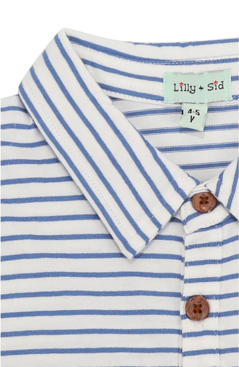 Lilly + Sid Organic Cotton Stripe Print T-Shirt, Alternate, color, Multi