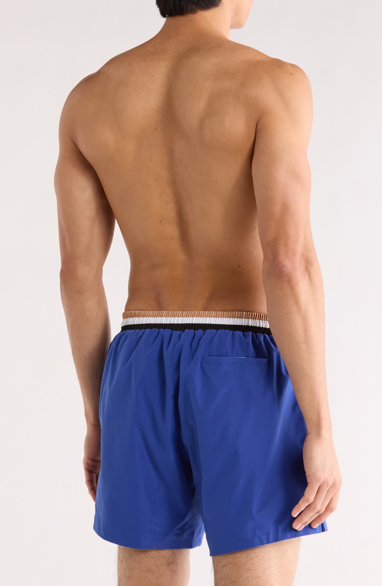 BOSS Atoll Swim Trunks, Alternate, color, Medium Blue