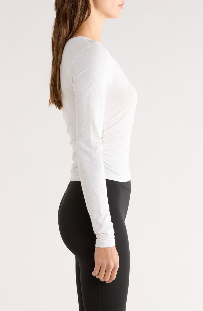 Nike Chill Stretch Cotton Blend T-Shirt, Alternate, color, Birch Heather/ Lt Orewood Brn