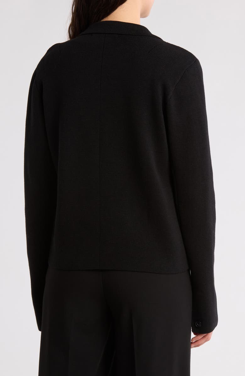 Amanda & Chelsea Double Breasted Sweater Jacket, Alternate, color, Black