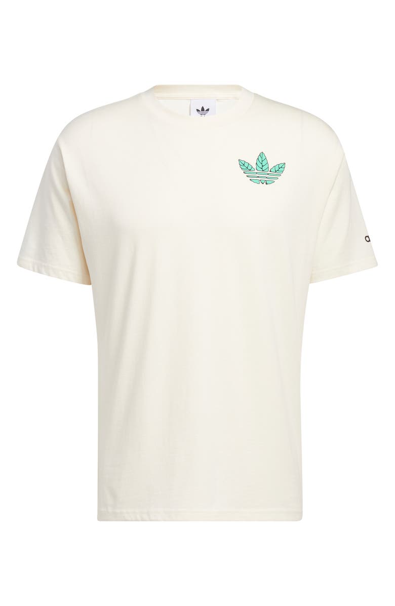 adidas Trefoil Leaves Graphic Tee, Alternate, color, 