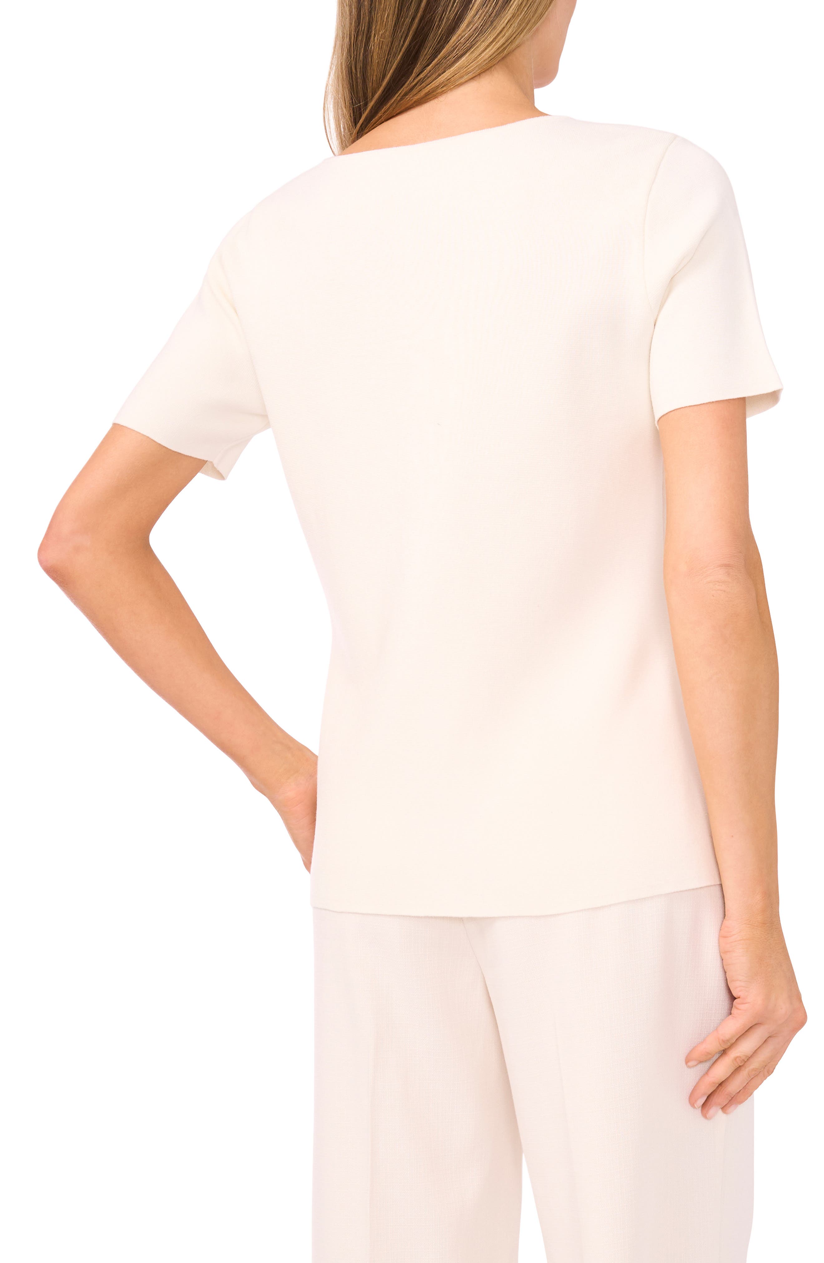 Gail Longline Split Hem Button-Up Shirt - image 2