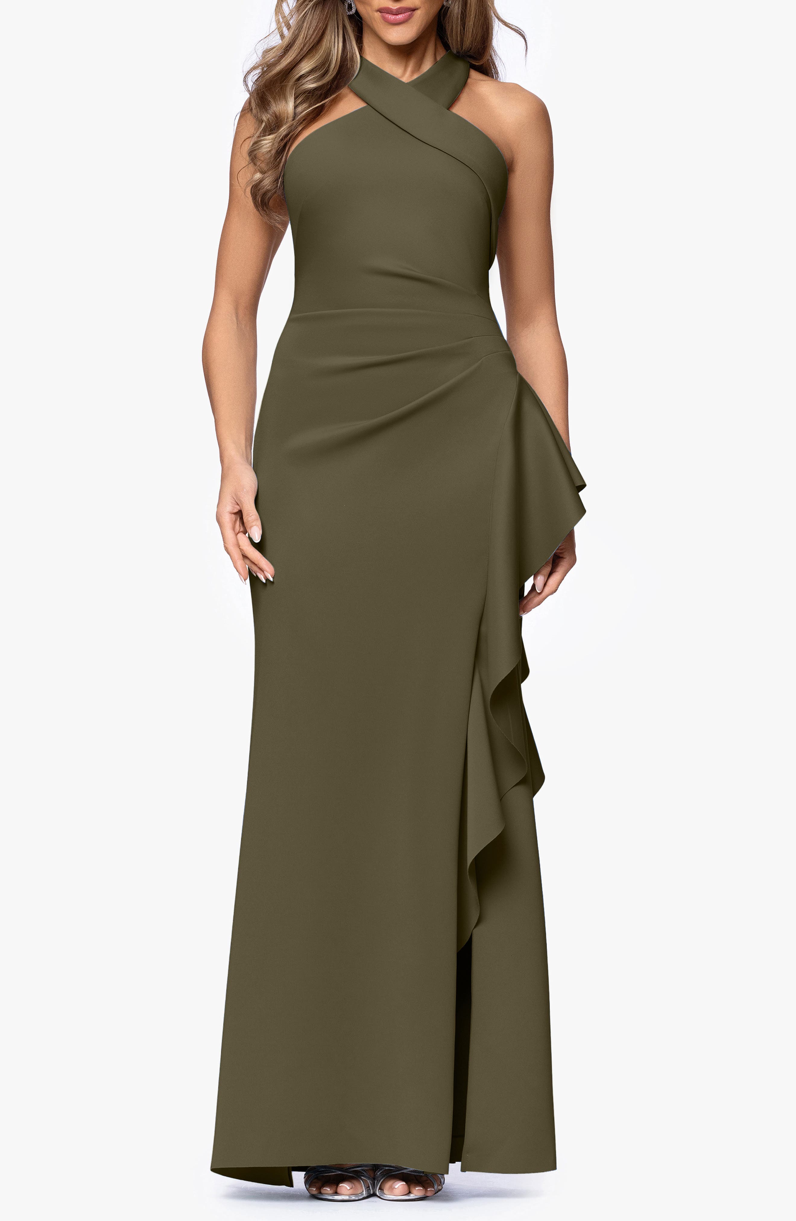 Ruffle Scuba Knit Gown - image 5