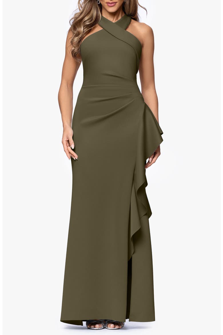 Ruffle Scuba Knit Gown video