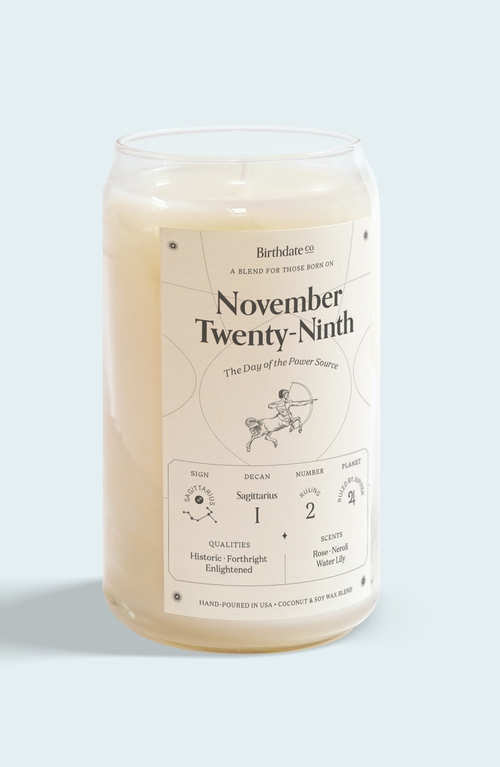 Birthdate Co. The November Birthday Candle In November 29th