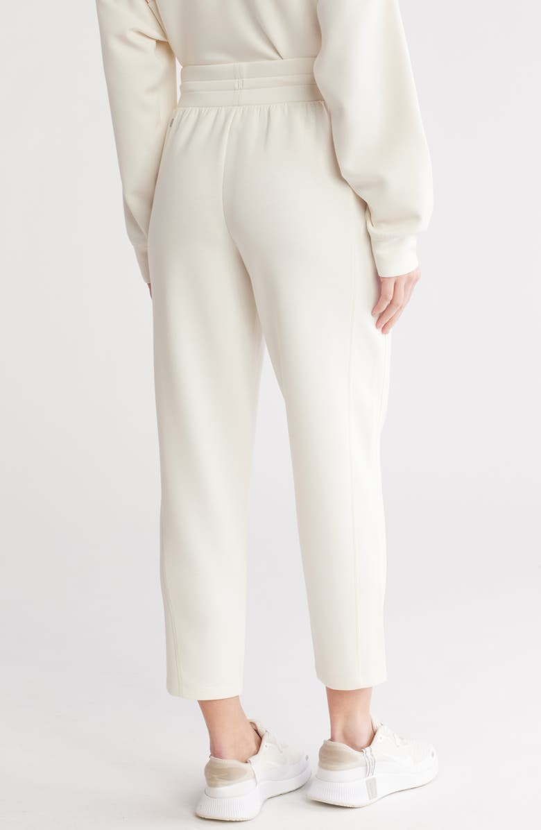Z by Zella Whisper Knit Ankle Pants, Alternate, color, Ivory Egret