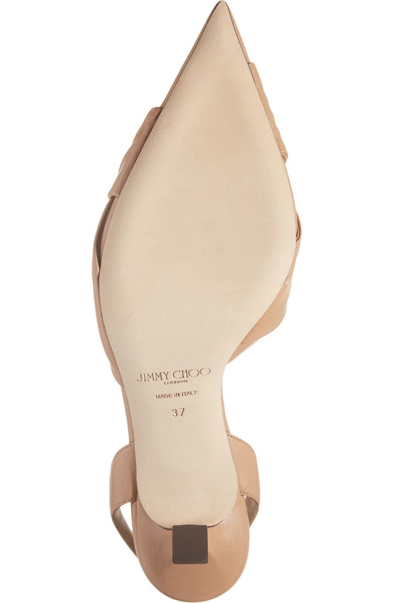 Jimmy Choo Hedera Knot Pointed Toe Slingback Pump, Alternate, color,