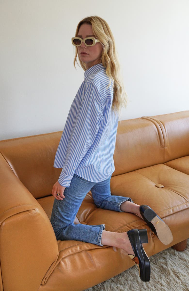 Reformation Parker Relaxed Button-Up Shirt, Main, color, 