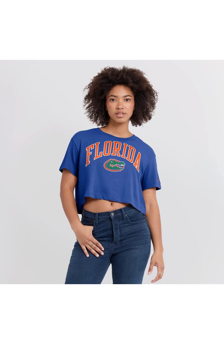 Jordan Brand Women's Jordan Brand Royal Florida Gators Athletic Prep Arch Cropped Performance T-Shirt, Alternate, color, 