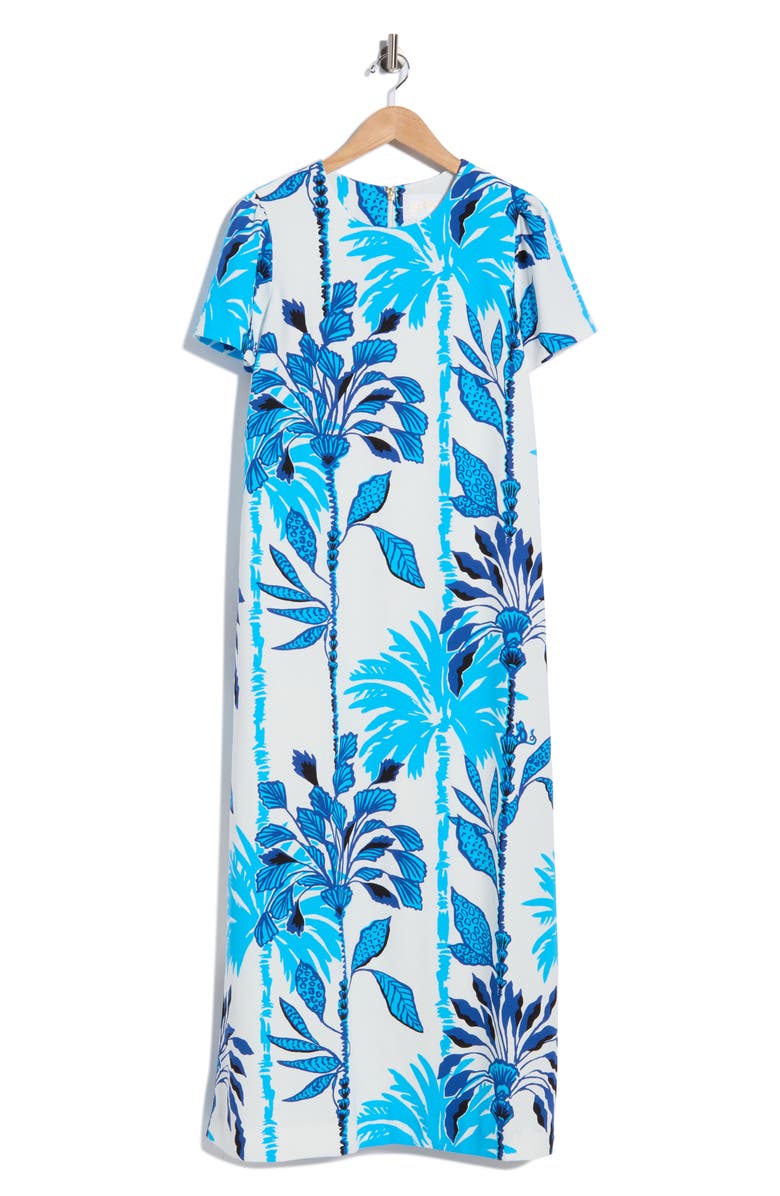 Lilly Pulitzer<sup>®</sup> Charlee Short Sleeve Maxi Dress, Main, color, Coconut Sway In The Breeze
