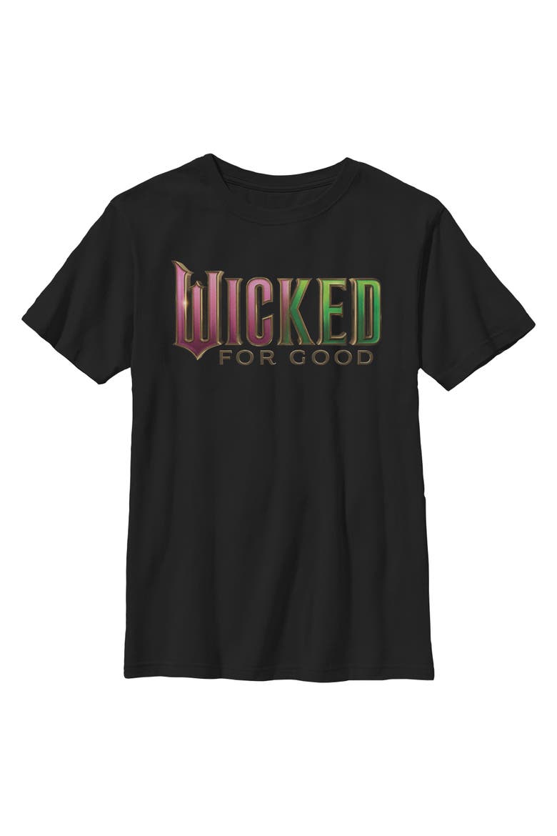 Boys' Official Pink and Green Logo Graphic Short Sleeve T-Shirt, Main, color, Black