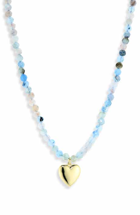 ARGENTO VIVO Blue Heart Necklace