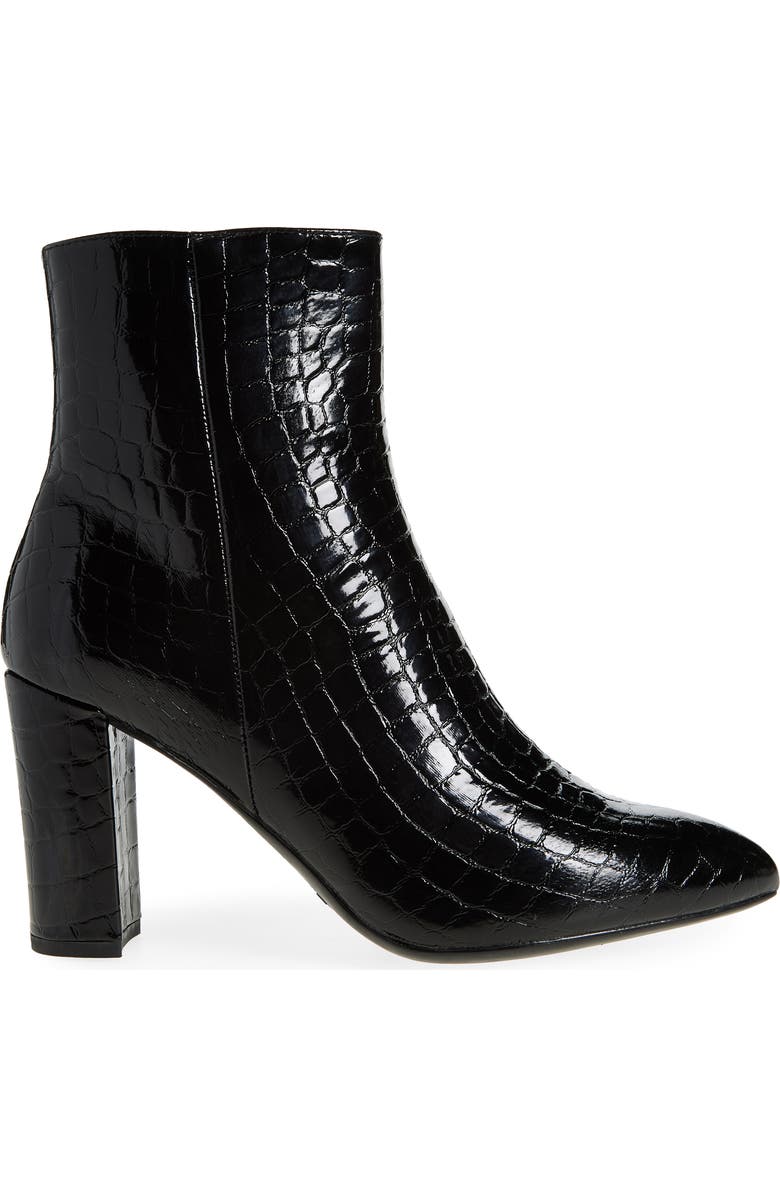 TOP GUY SHOES Martha Croc Embossed Bootie, Alternate, color,