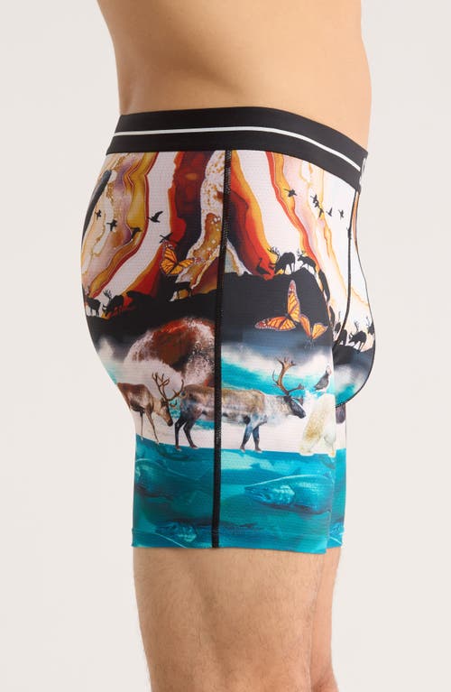 Saxx Volt Breathable Sim Fit Mesh Boxer Briefs In Multi