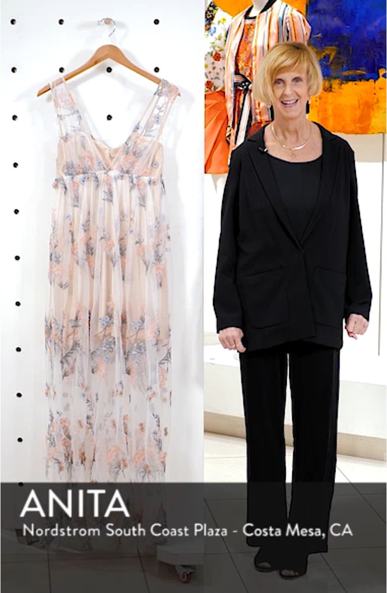 Floral Embroidered Maxi Dress, sales video thumbnail