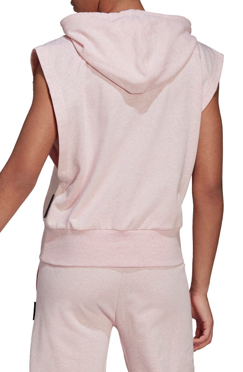adidas Studio Lounge Sleeveless Hoodie, Alternate, color, 