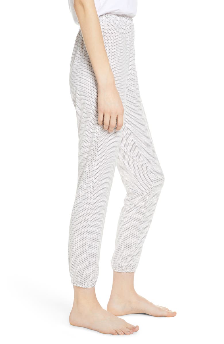 Eberjey Geo Dots Crop Lounge Pants, Alternate, color, 