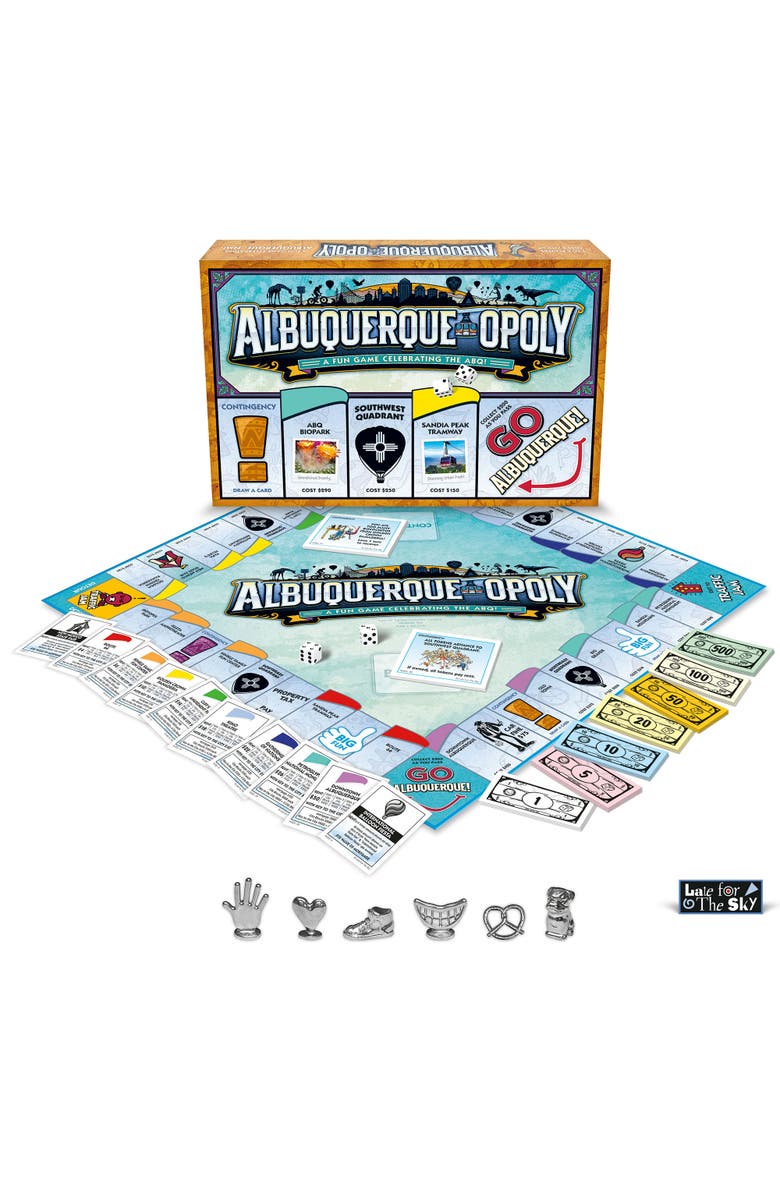 Late for the Sky Albuquerqueopoly Monopoly Board Game, Alternate, color, Multicolored
