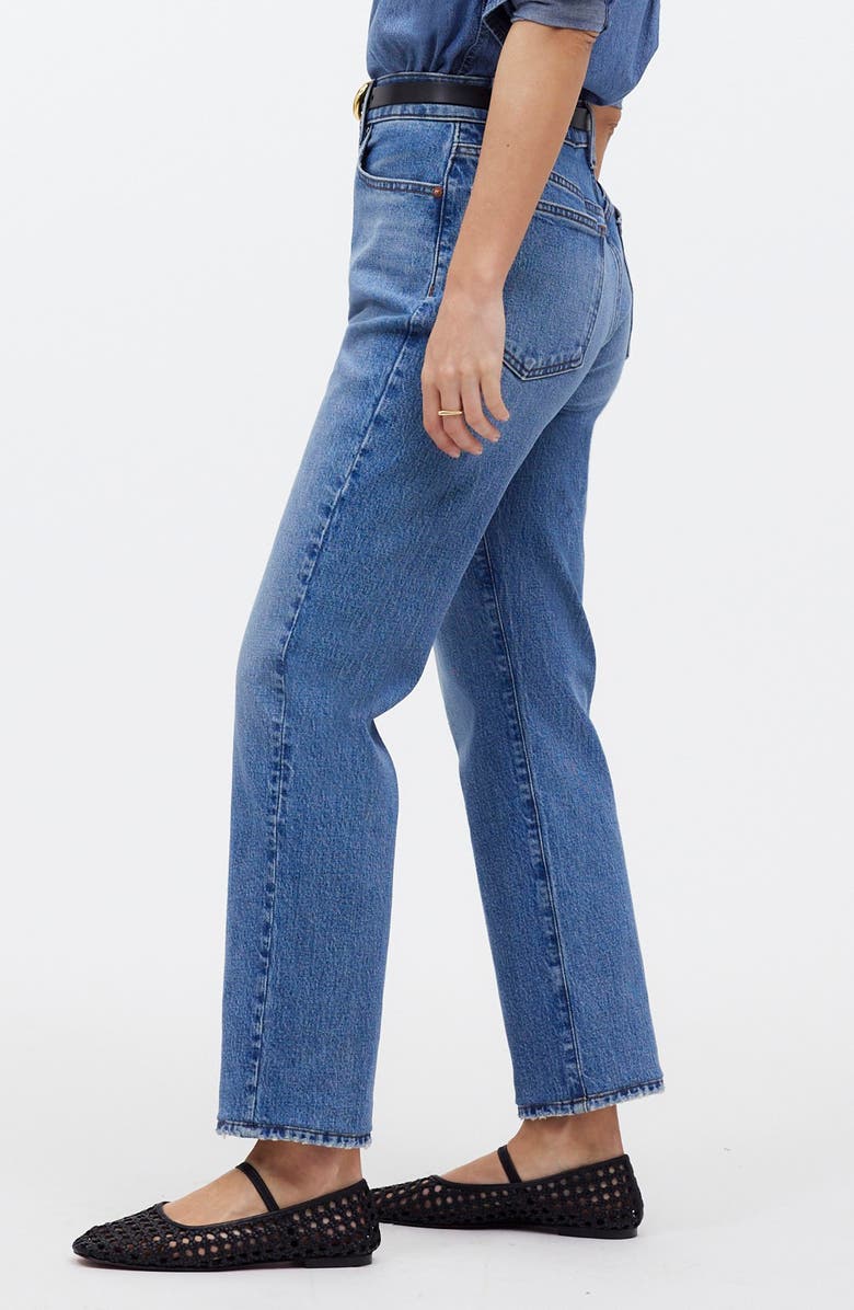 Madewell '90s High Waist Crop Straight Leg Jeans, Alternate, color,