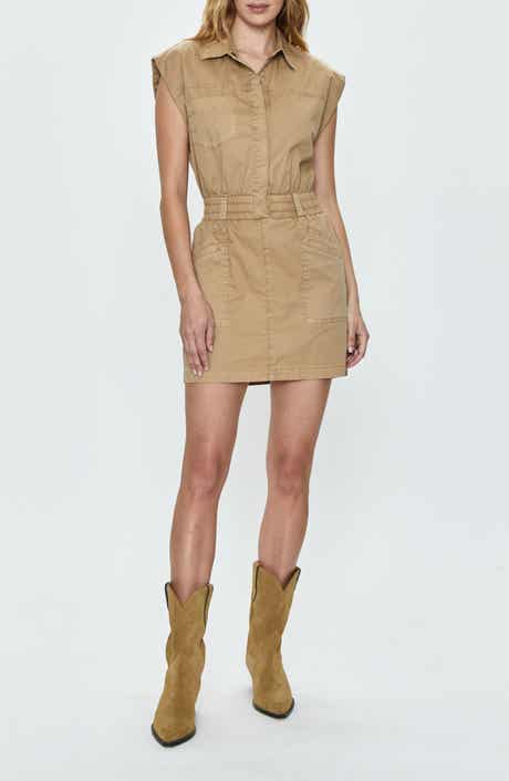 Pistola Rosie Cap Sleeve Stretch Cotton Minidress