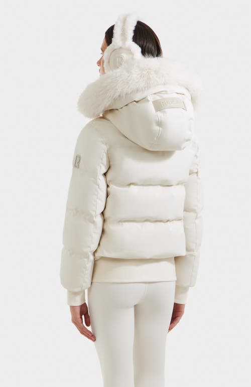 Rudsak Cieyna Down Bomber In White