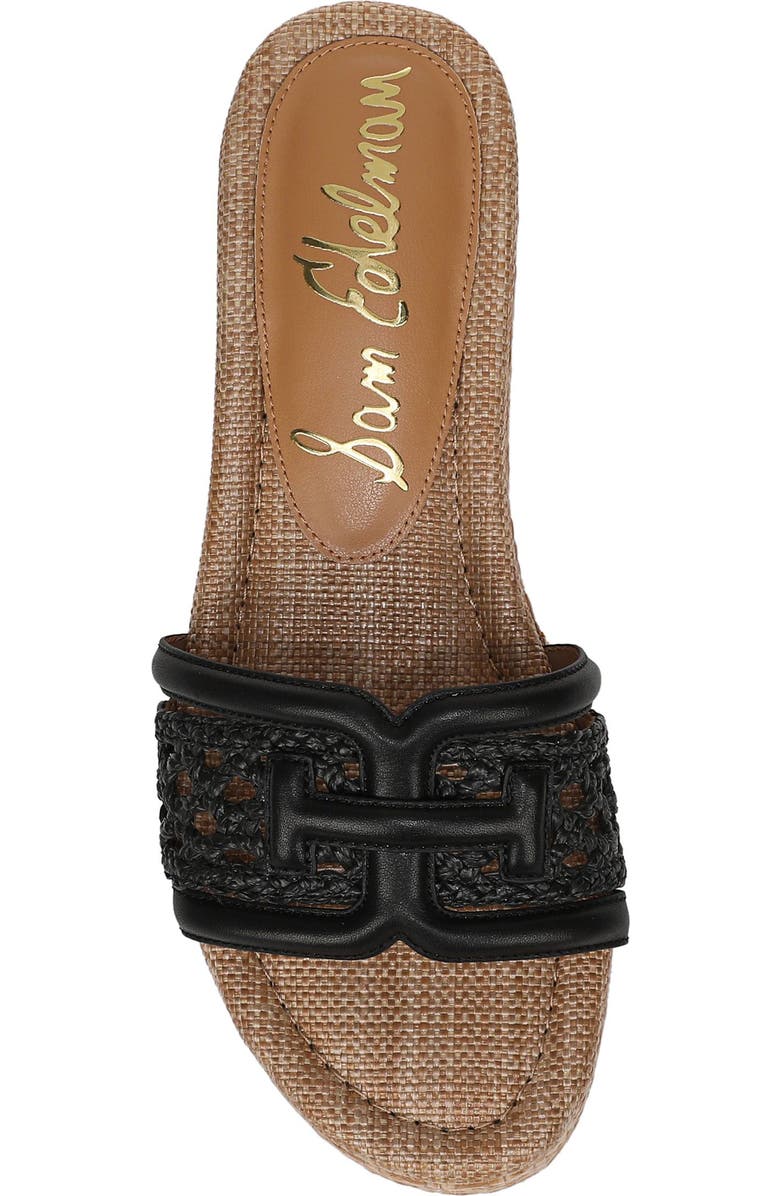 Sam Edelman Pauleena Platform Wedge Slide Sandal, Alternate, color, Black Suede