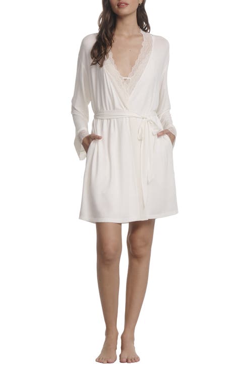 Lara Lace Trim Robe