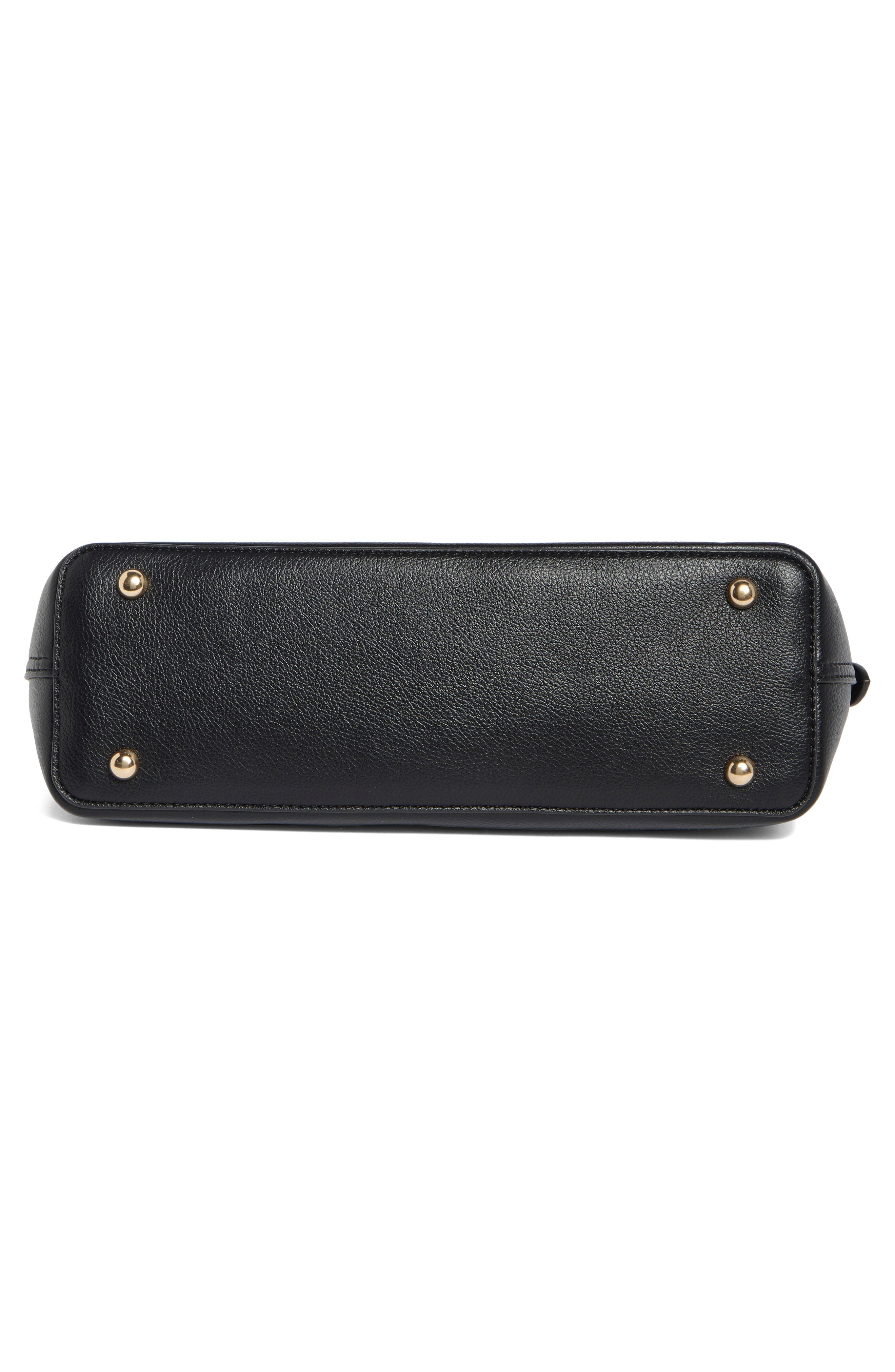 Faux Leather Crossbody Bag, Alternate, color, BLACK