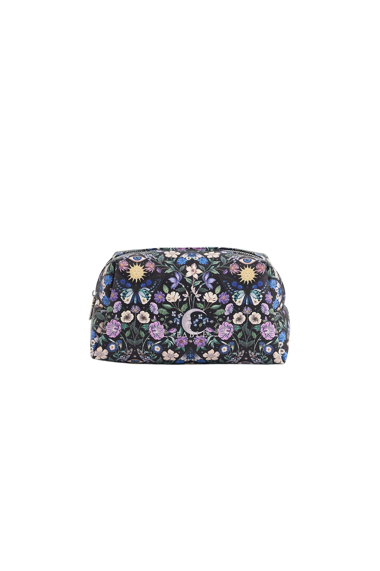 Selene Print Cosmetic Pouch, Main, color, Navy