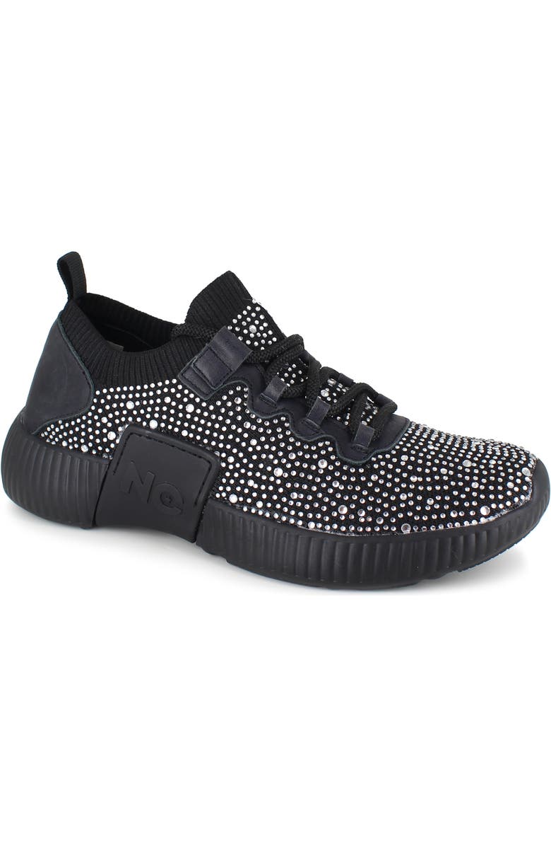 National Comfort Kaycey Decorative Water Resistant Sneaker, Main, color, Black