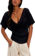 Free People We The Free Waterfall Cowl Neck Top