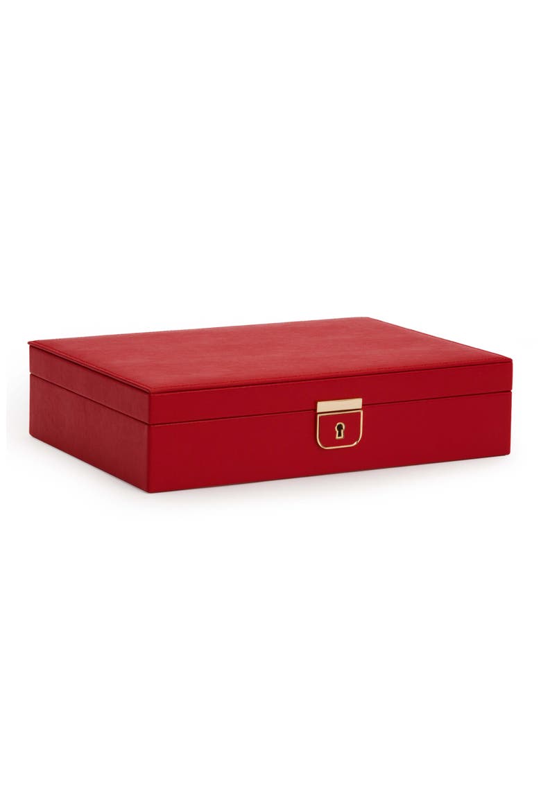 Palermo Medium Jewelry Box, Alternate, color, RED
