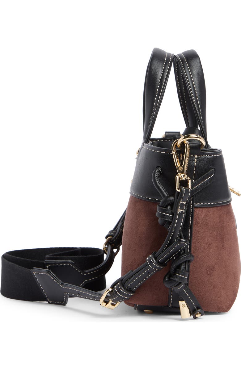 Steve Madden Clea Crossbody Bag, Alternate, color, Suede Chocolate