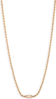 Lauren Ralph Lauren Rope Chain Imitation Pearl Necklace