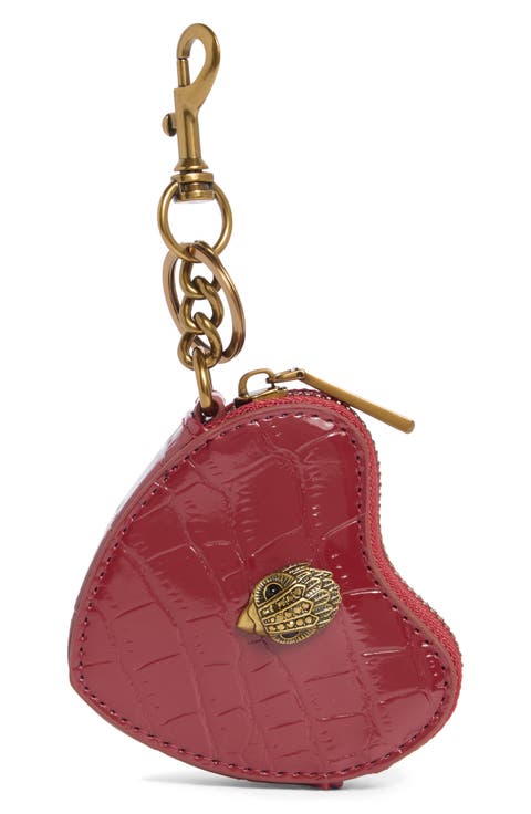 Kensington Leather Heart Bag Charm