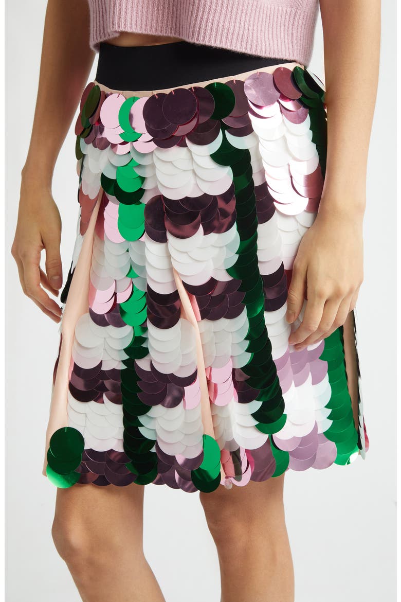 Sequin Check Skirt, Alternate, color, CHC20QUARTZ