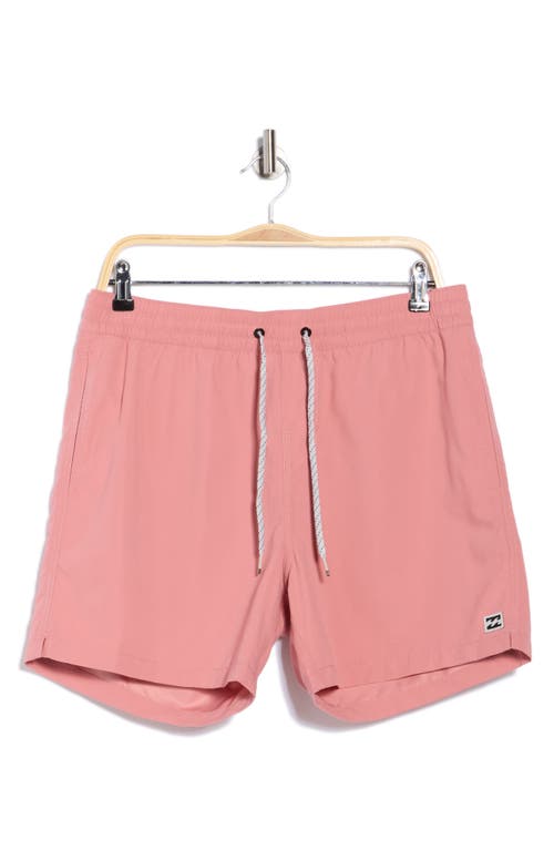 Billabong Shorely Swim Trunks In Pink