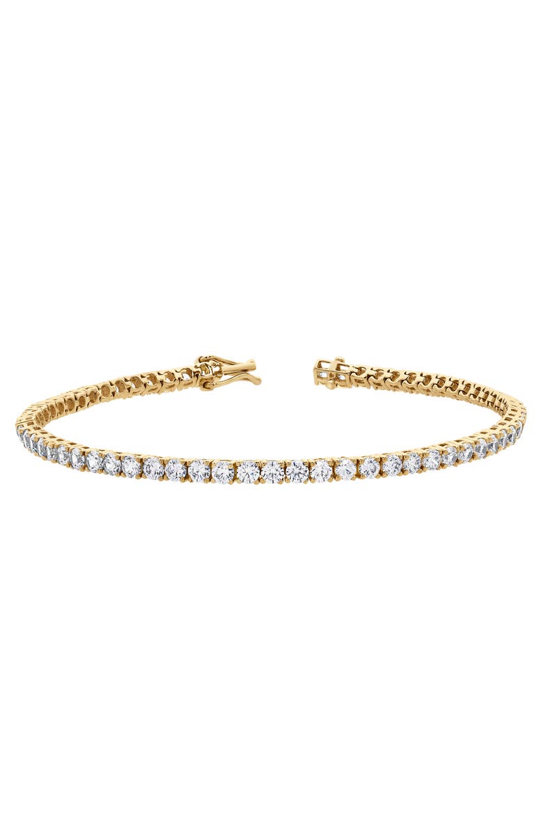 LuvMyJewelry Evelia 5 Ct 10K Gold Lab Grown Tennis Bracelet, Main, color, 10K Yellow Gold